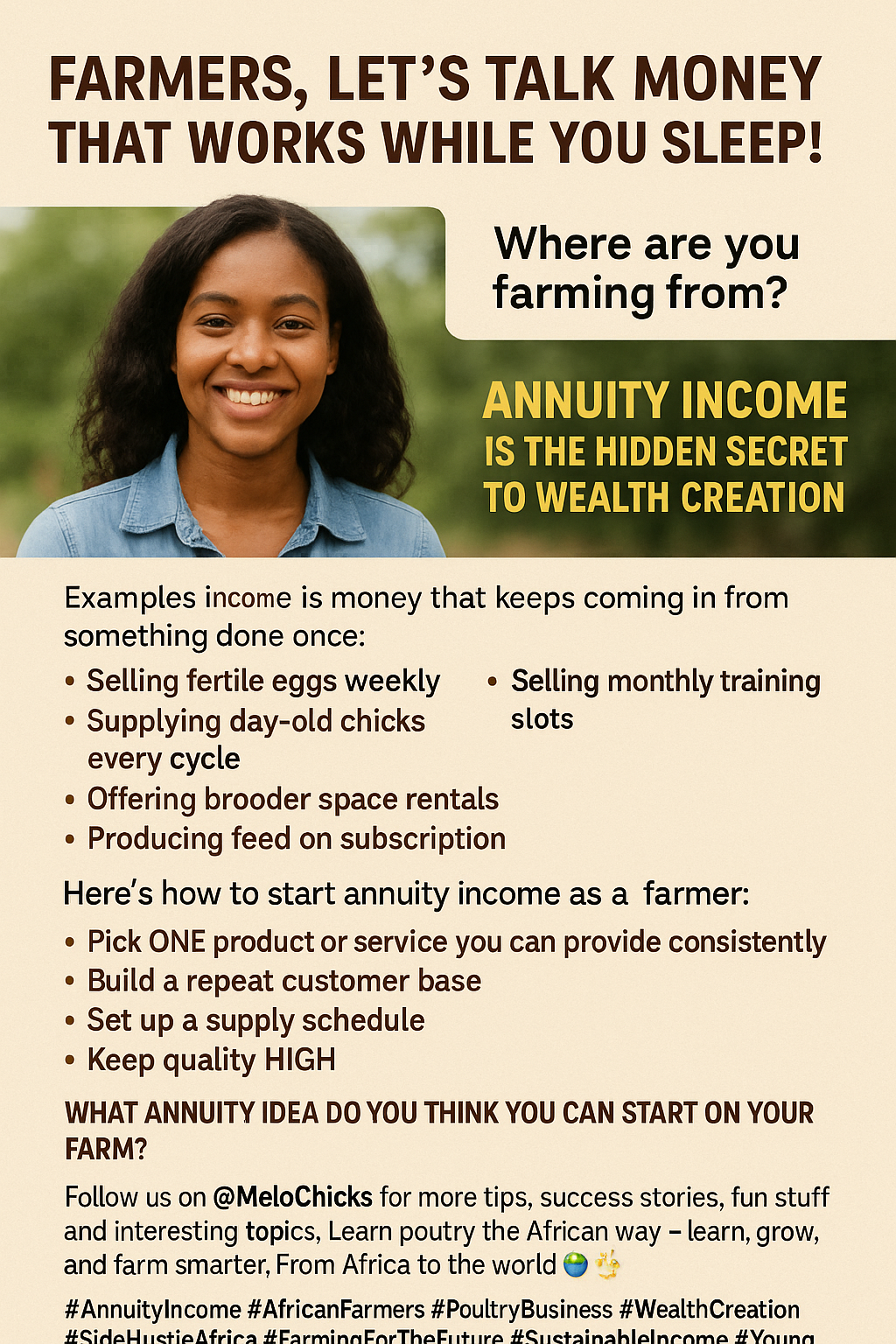 Annuity income in farming