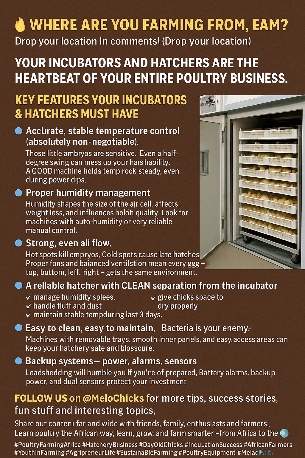 Importance of quality hatchery equipment