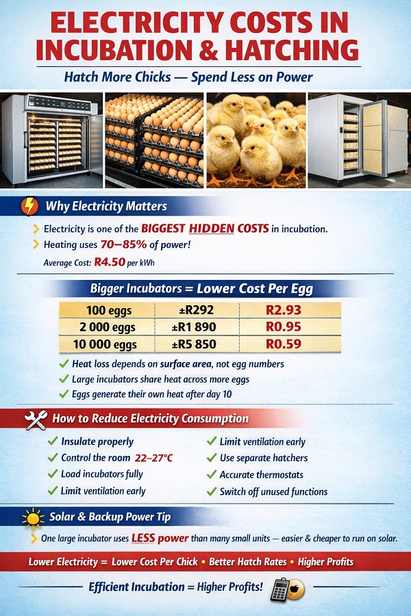 Electricity Consumption During Incubation and Hatching
